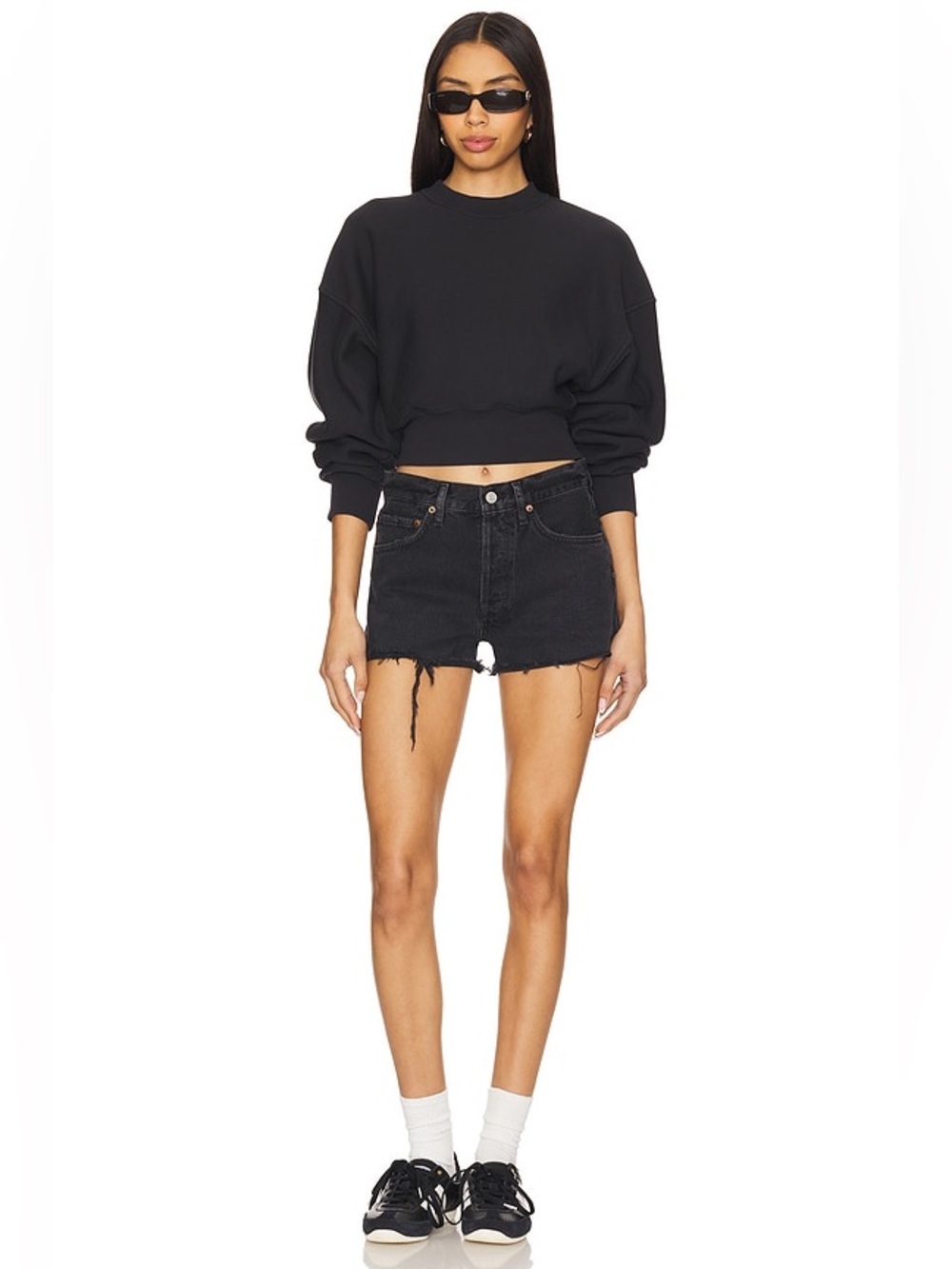 AGOLDE black Parker Jean shorts 30